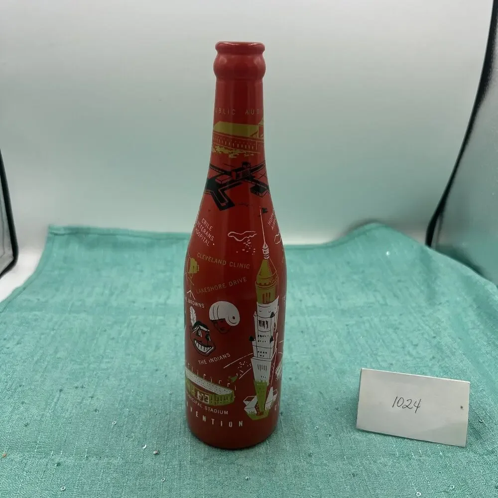Vintage Cleveland Ohio ABCB Convention Red Owens Illinois Orange Bottle 1956